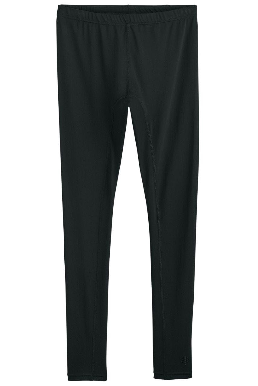 Men's Swim Tights - UPF 50+ Sun Protection - Deep Water in Black