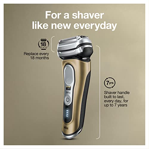 Braun Series 9 Pro 9419s Electric Shaver for Men, Wet & Dry Razor, Shaving Kit with 4+1 Head with ProLift Trimmer