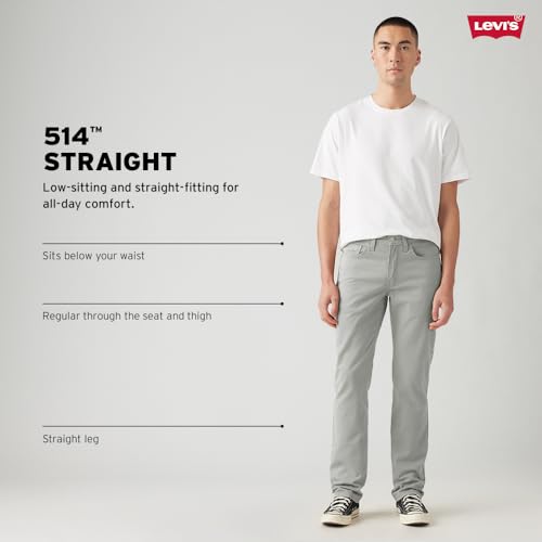 Levi's Men's 514 Straight Jean, Everyday Indigo - Medium Indigo, 34Wx34L