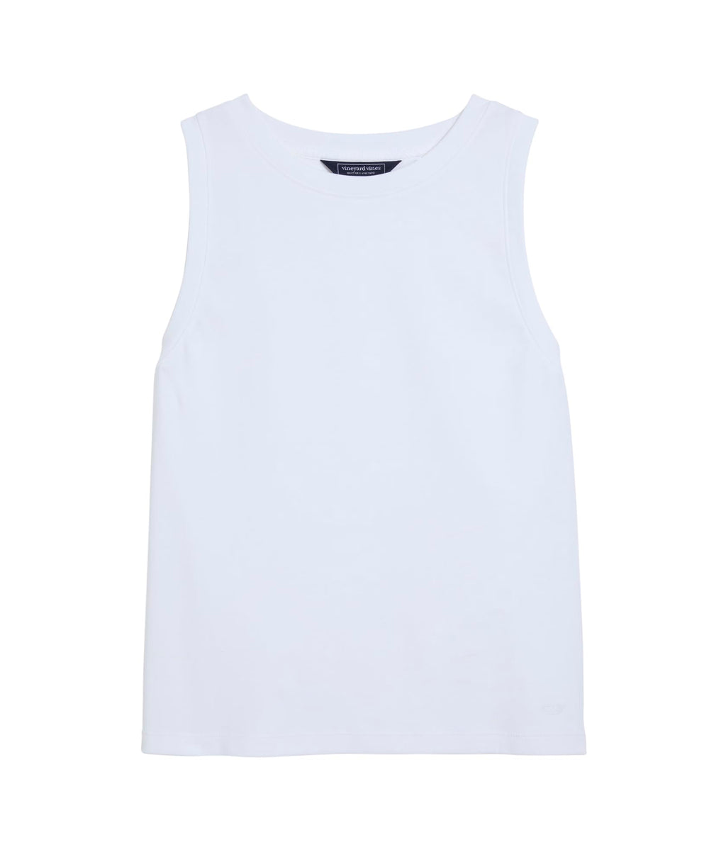 vineyard vines Deluxe Layering Tank, White Cap, M