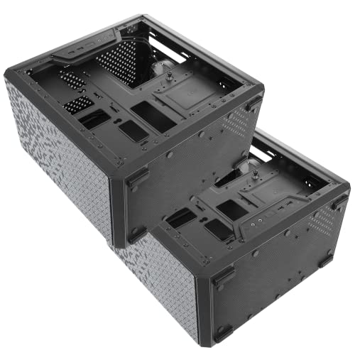 Cooler Master MasterBox Q300L Micro-ATX PC Case – Compact mATX Computer Case with Magnetic Dust Filters, Modular Adjustable I/O Panel, Perforated Airflow Design, 1 x 120mm Pre-Installed Fan, Black