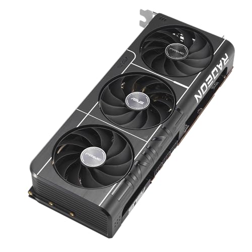 ASUS Prime Radeon™ RX 9070 XT OC Edition Graphics Card, AMD (PCIe 5.0, HDMI/DP 2.1, 2.5-Slot Design, Axial-tech Fans, Ball Bearings, Dual BIOS, GPU Guard)