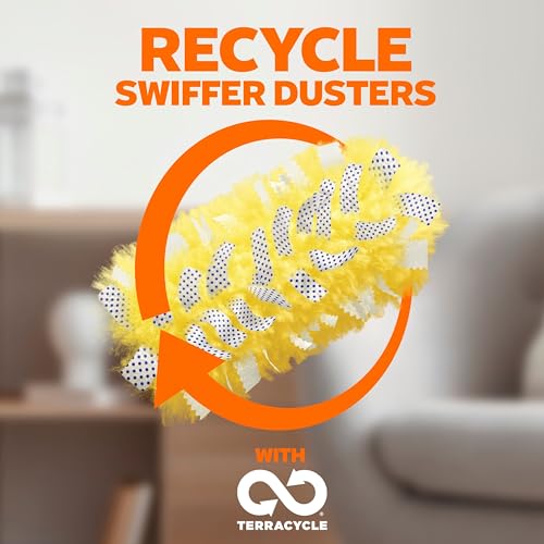 Swiffer Duster Heavy Duty 3 ft Extendable Handle Starter Kit with 3 Refills