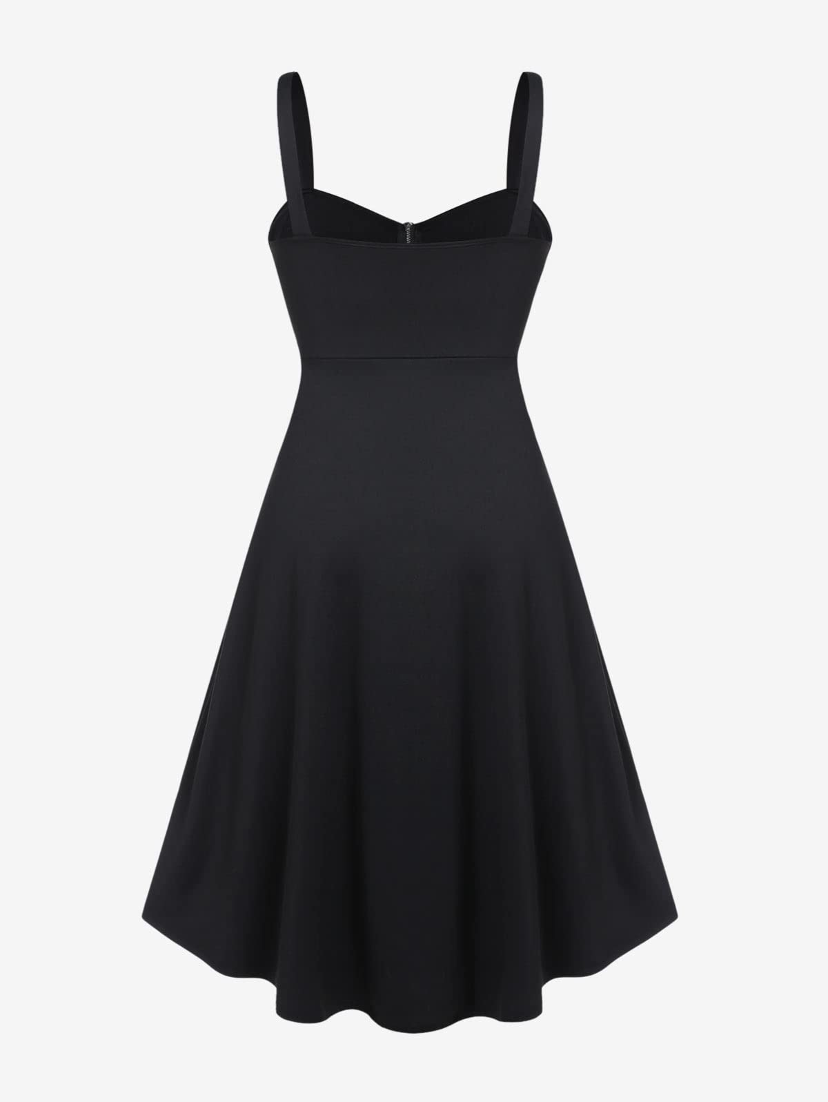 ROSE GAL Womens Plus Size Dresses Sleeveless Wrap V-Neck Gothic Vintage 50S Spaghtti Strap Swing Cocktail Rockabilly Weeding Party Maxi Dress