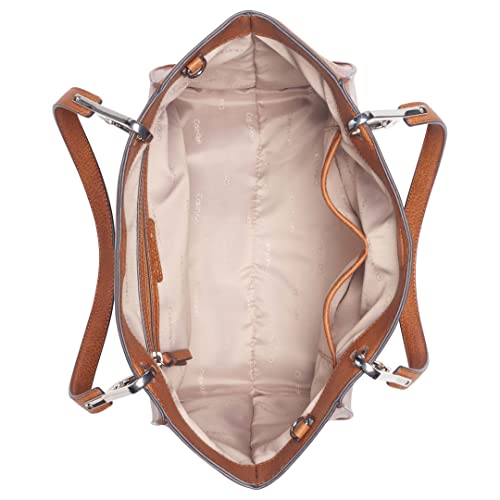 Calvin Klein Reyna North/South Tote, Caramel Combo