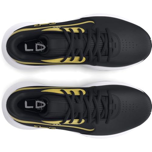 Under Armour Unisex Lockdown 7, (001) Black/Black/Metallic Gold, 12, US