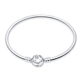 LIGHTDOG Charm Bracelet for Pandora Charms 925 Sterling Silver Snake Chain Bracelet Fit Any Charm Gift for Women
