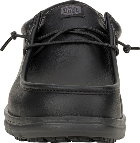 HEYDUDE Wally Work CE Classic Black Size 11, Men’s Shoes, Men's Slip-on Loafers, Comfortable & Light-Weight