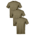 Soffe Men's 3 Pack - USA Poly/Cotton Military Tee, Tan, Medium