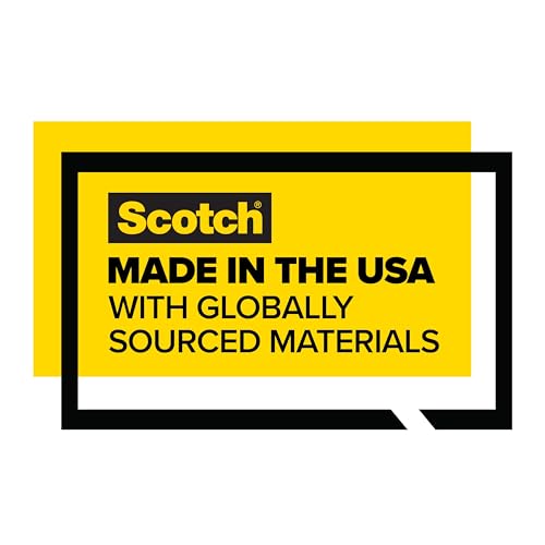 Scotch Heavy Duty Shipping Packing Tape, Clear, Packing Tape for Moving Boxes and Packaging Supplies, 1.88 in. x 22.2 yd., 6 Roll Dispensers, Moving Supplies
