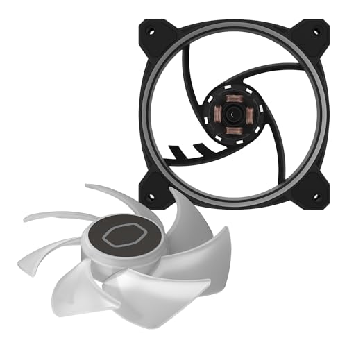 Cooler Master MF120 Halo² Case|Liquid Cooler|Air Cooler Fan, 120mm Fan, Dual-Loop aRGB Rings, Dynamic PWM 2,050 RPM, Air Balance Blades, aRGB Lighting, Hybrid Frame