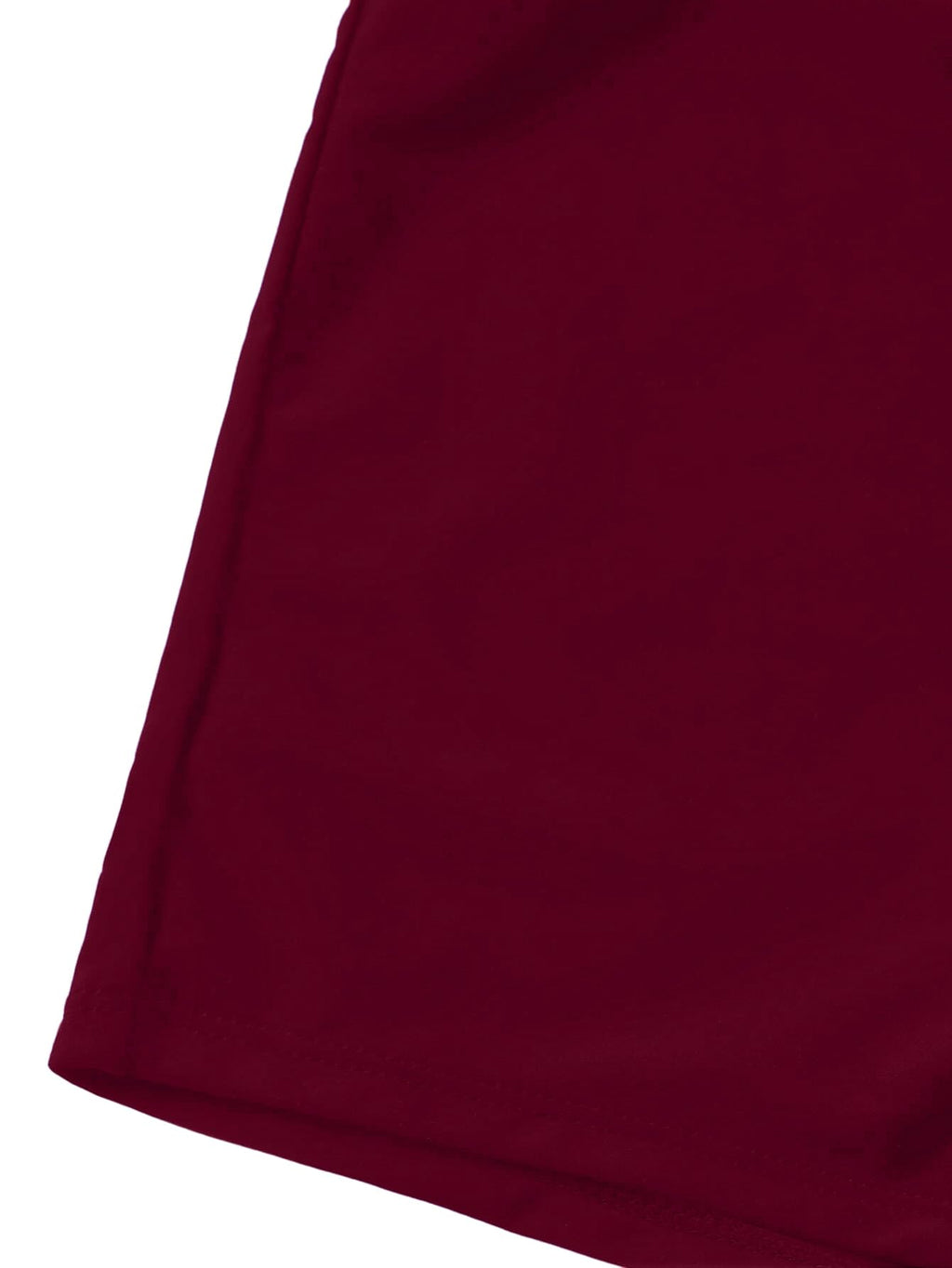 Lilosy Petite High Waisted Tummy Control Drawstring Bikini Set String Swimsuit Cami Top and Tie Side Shorts 2 Piece Women Bathing Suit Burgundy Red X-Small