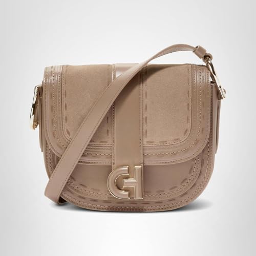 Cole Haan Womens Essential Mini Saddle Bag, Irish Coffee-Whip