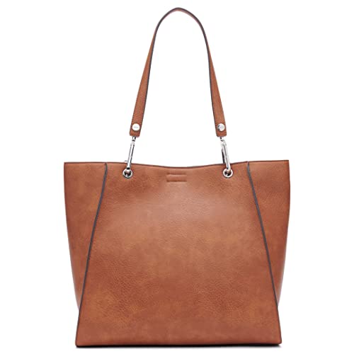 Calvin Klein Reyna North/South Tote, Caramel Combo