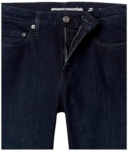 Amazon Essentials Men's Slim-Fit Jeans - Discontinued Colors, Blue Over Dye, 36W x 30L