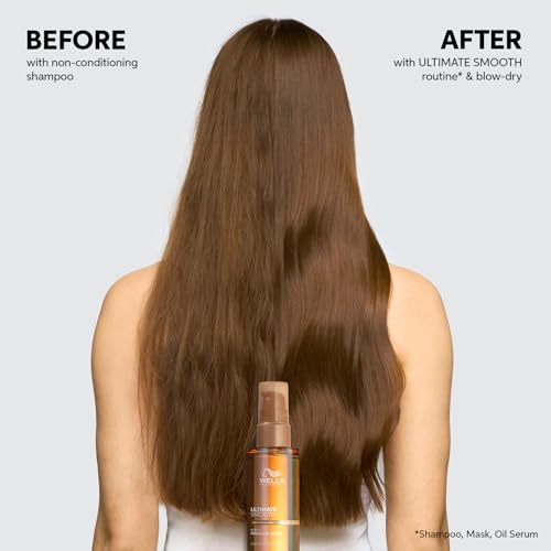 Wella Professionals ULTIMATE SMOOTH Shampoo for Dry, Dull & Frizzy Hair | With Squalane & Omega 9 | 8.4 Fl Oz