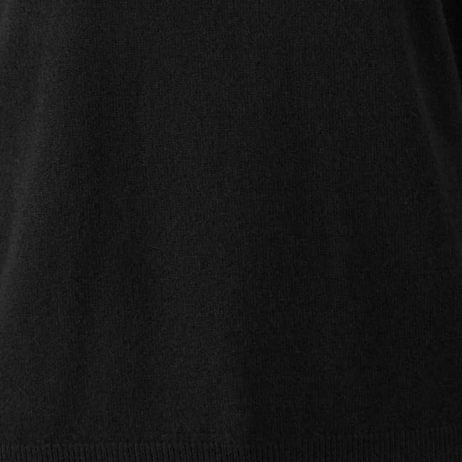 JENNIE LIU Women's 100% Pure Cashmere Crew Neck Sweater, Tight Knit Cozy Soft Hand Washable Long Sleeve Pullover (Small, Black)
