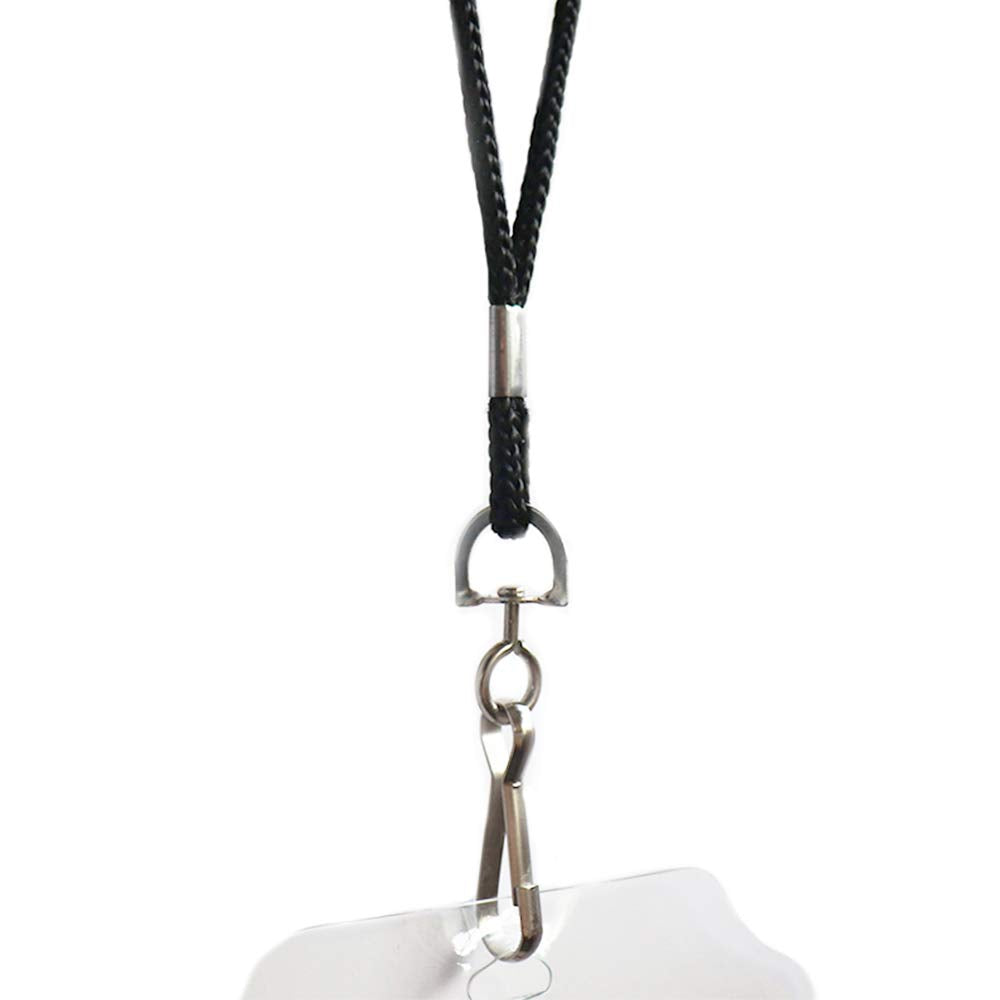 BAITEER 120 Pcs Black Lanyards Premium Bulk Lanyards Round 36" with Swivel J Hook for ID Name Badge Holder, VIP, School, Kids, Coach, Conference, Festival and Hang Keys