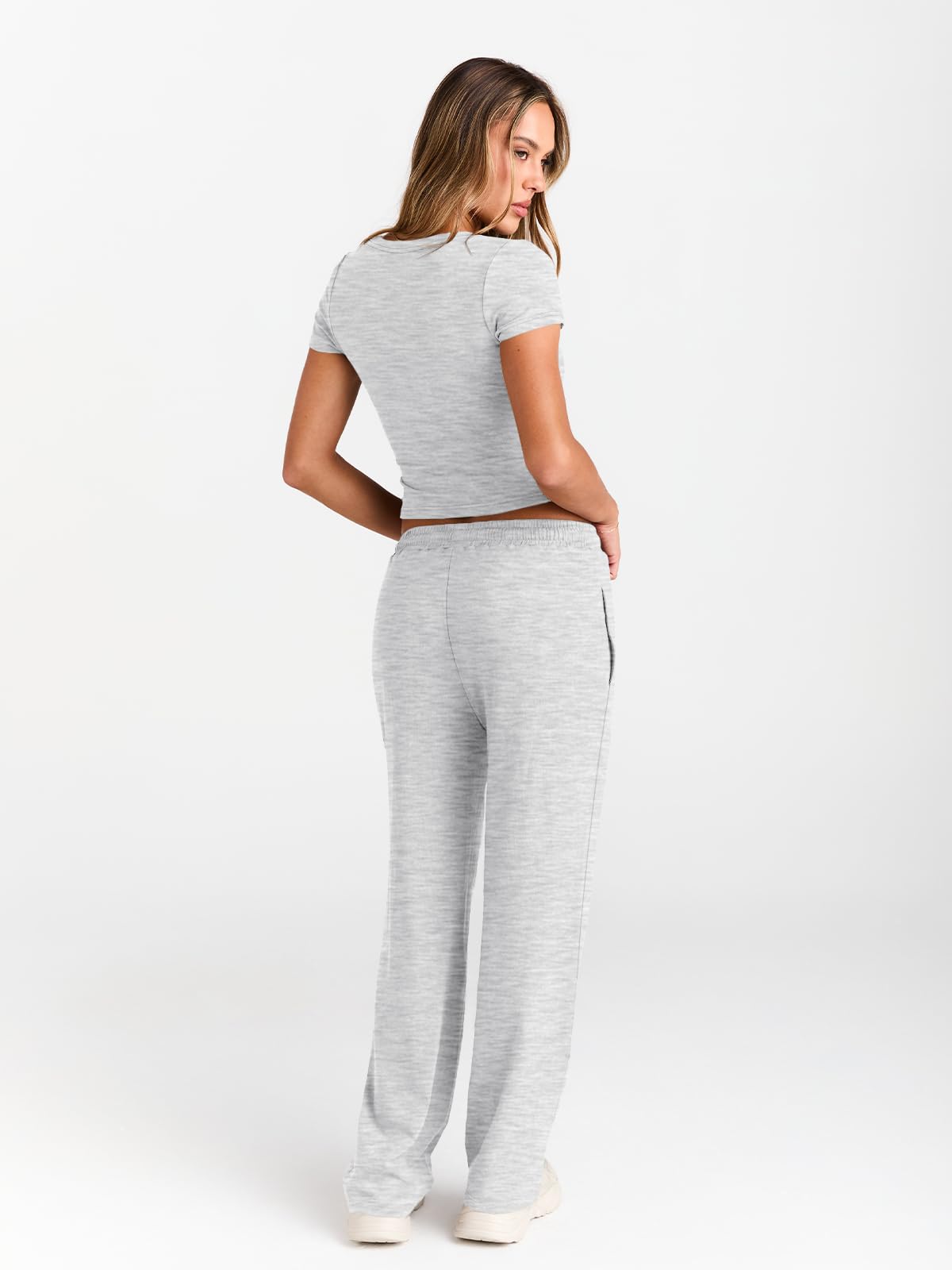 Trendy Queen Womens 2 Two Piece Set 2026 Summer Workout Beach Vacation Cruise Gym Clothes Spring Fashion Lounge Matching Sweatsuit Sweat Airport Travel Outfit Resort Wear Fitness Clothing