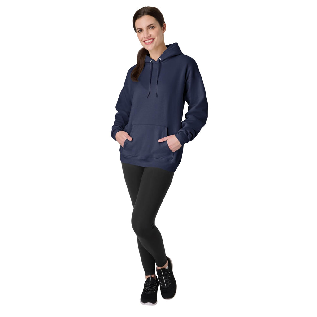 Hanes mens Pullover Ecosmart Hooded athletic sweatshirts, Navy, X-Large US