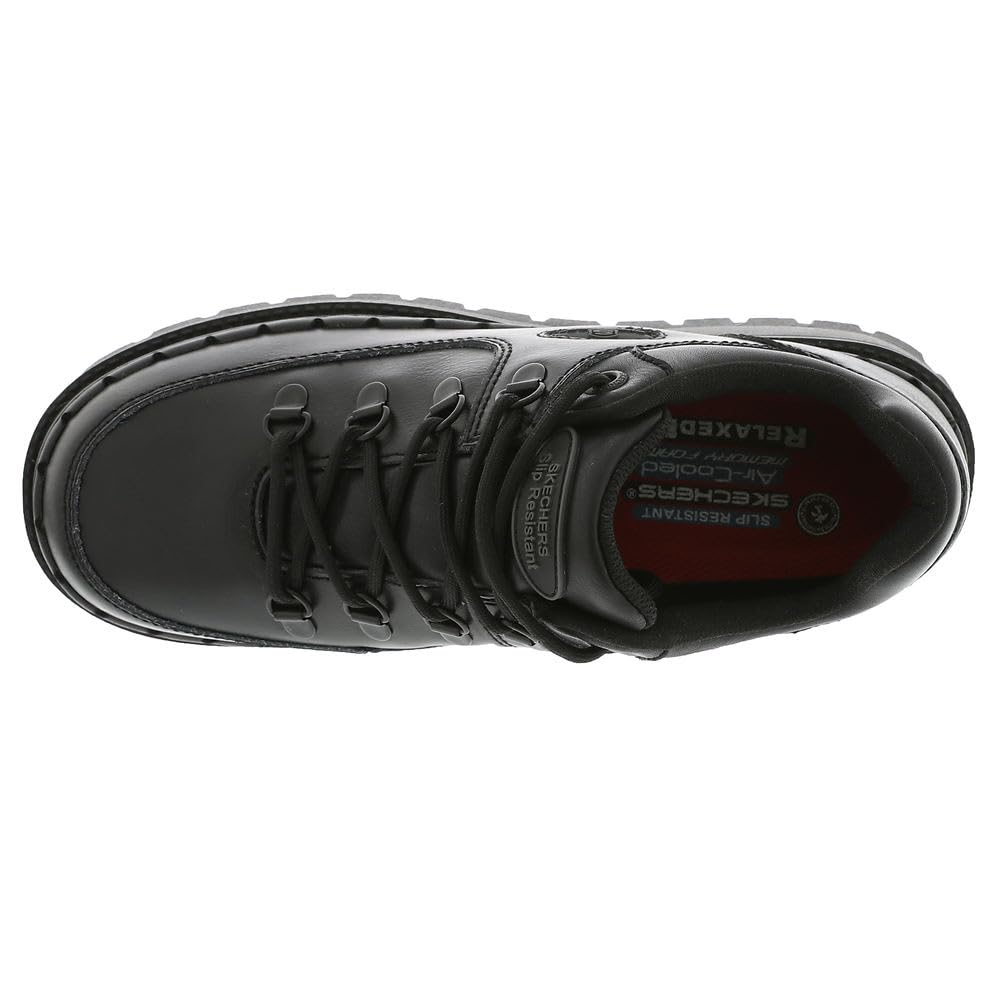 Skechers Women's Work Lace Up Platorm Jammers SR Zesi, Black, 9.5