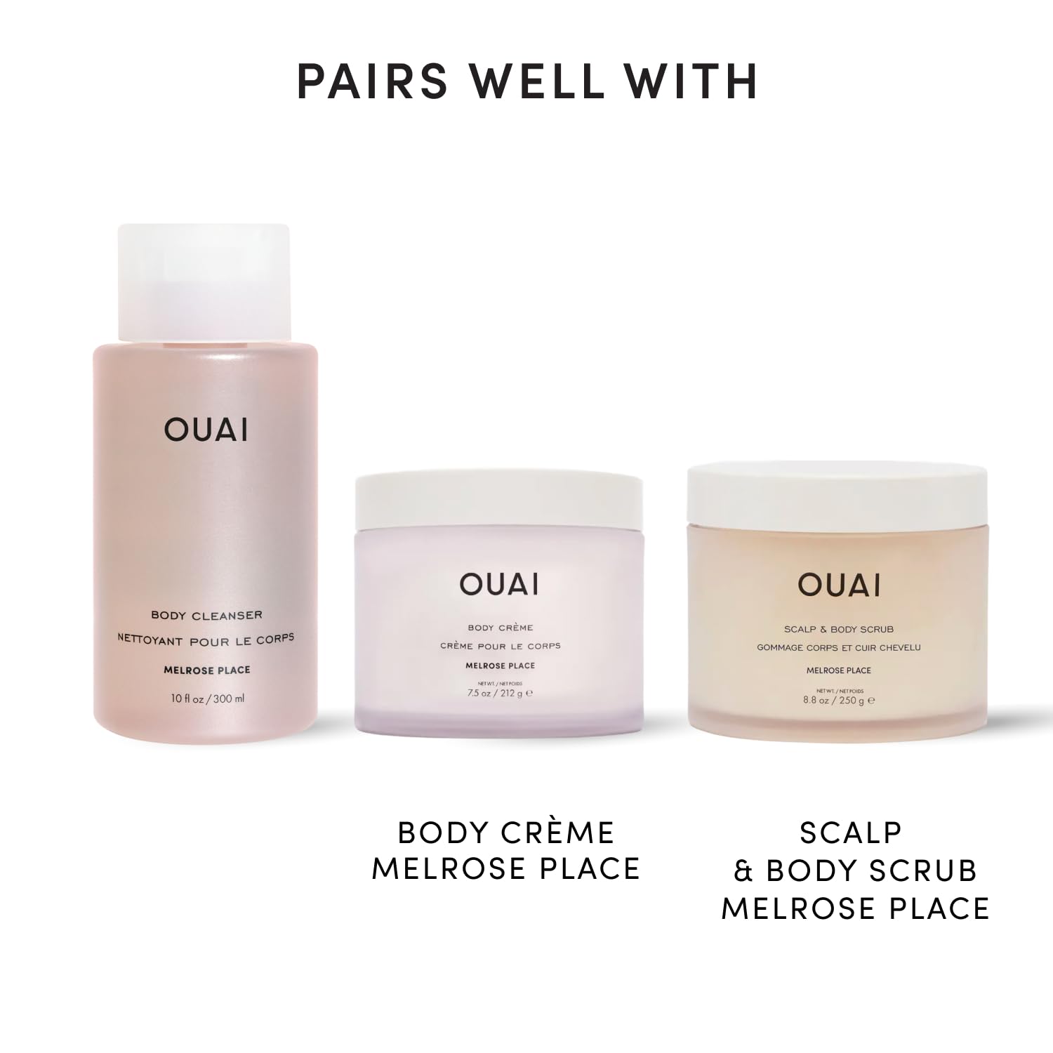 OUAI Body Cleanser - Foaming Body Wash - Melrose Place (10 Fl Oz)