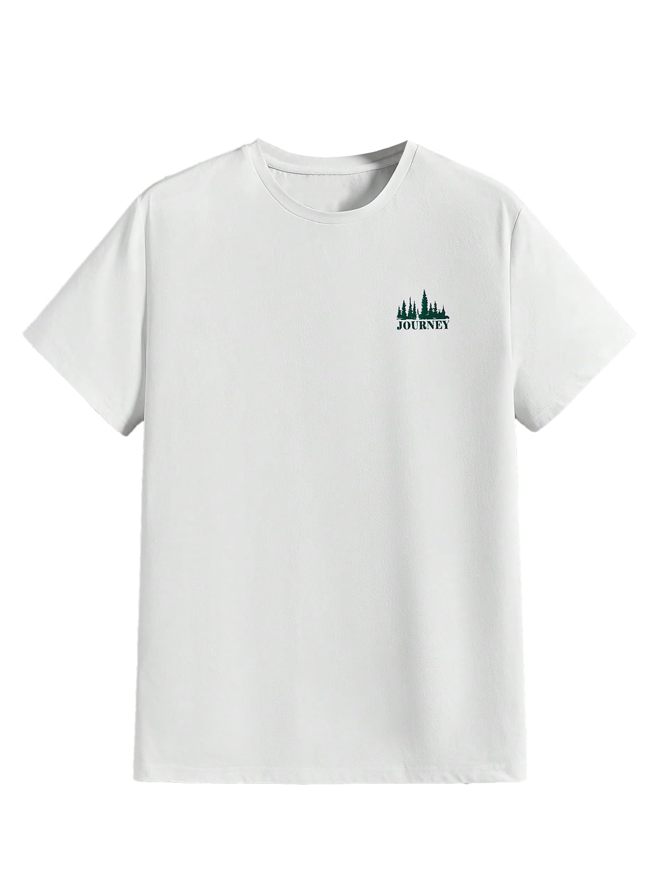 SweatyRocks Men's Graphic T Shirt Crewneck Short Sleeve Loose Casual Tee Tops White X-Small
