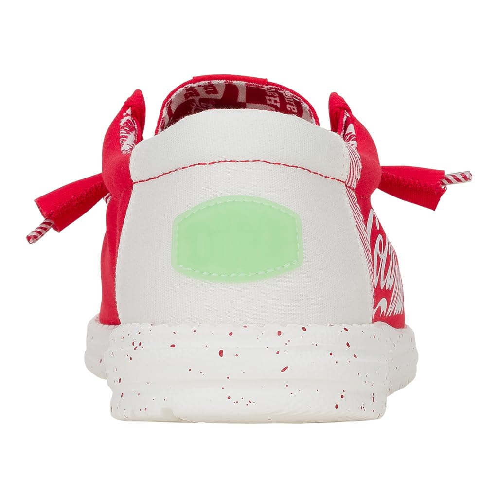HEYDUDE Wally Coke True Red/White Size M11, Men’s Shoes, Men's Slip-on Loafers, Comfortable & Light-Weight