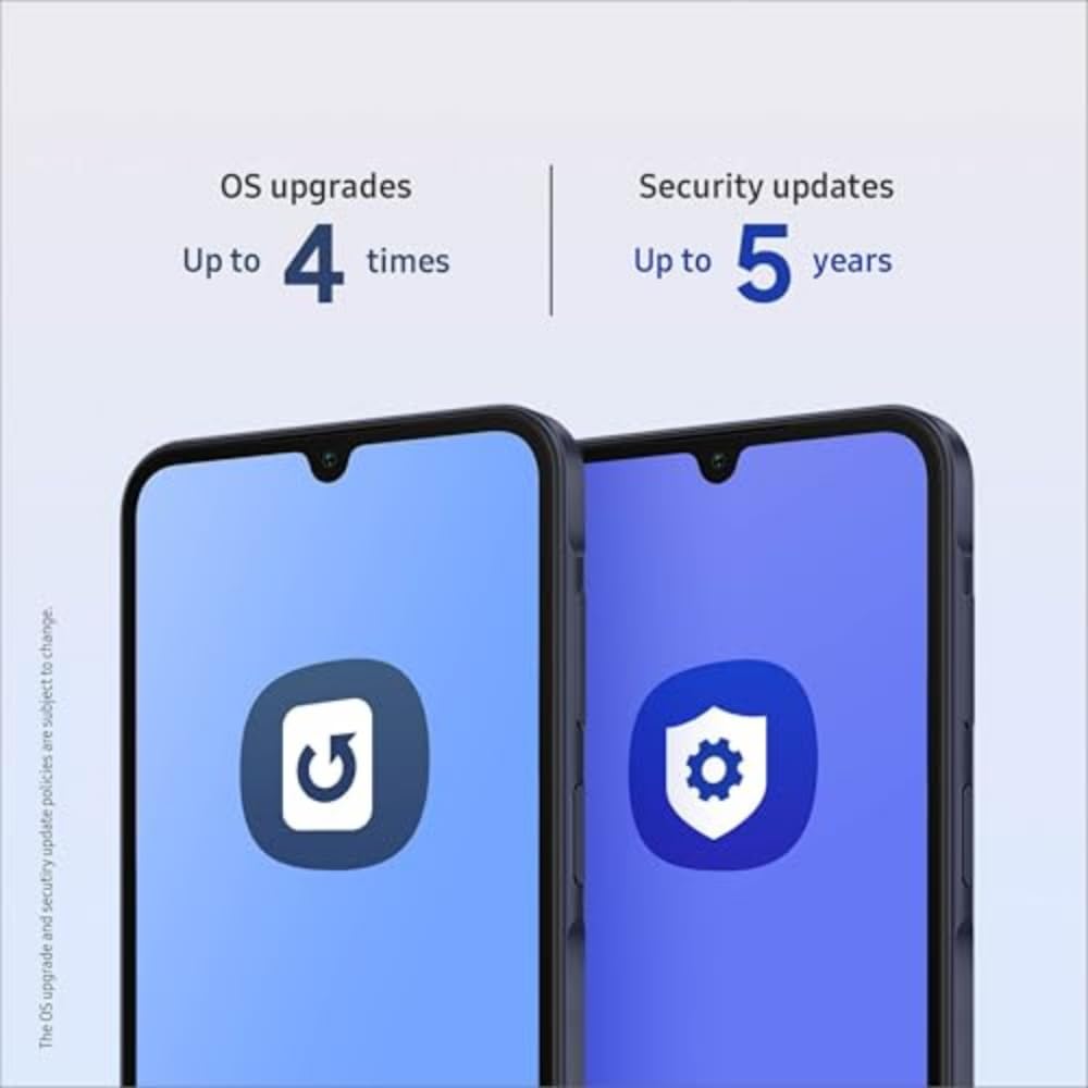 SAMSUNG Galaxy A15 5G A Series Cell Phone, 128GB Unlocked Android Smartphone, AMOLED Display, Expandable Storage, Knox Security, Super Fast Charging, Hi-Res Camera, US Version, 2024, Blue Black