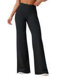 YEOREO Workout Leggings Womens No Front Seam Straight Leggings 33" High Waist Buttery Eddiy Gym Yoga Pants Black S
