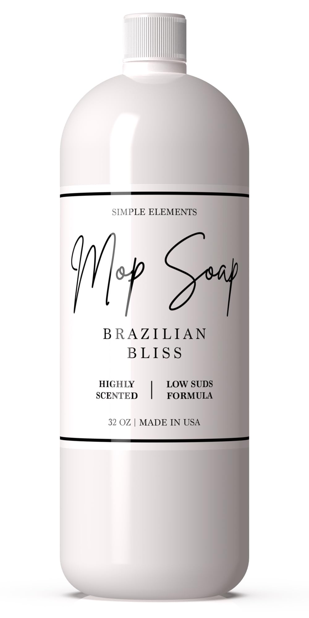 Mop Soap Highly Scented Fragrance, Long Lasting Luxury Floor Cleaner for Hardwood, Tile, Laminate & Stone, Low Suds No Residue Formula, All Mop Types, Made in USA, 32oz Brazilian Bliss Fragrance