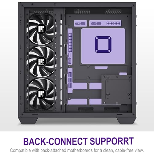 FOIFKIN F300 (2025) PC Case - Pre-Installed 4 No RGB Fan, ATX Mid-Tower Gaming PC Case, 270° Panoramic Glass with Type-C, FOIFKIN (Black)