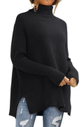 LILLUSORY Womens Turtleneck Oversized Tunic Early Fall Fashion Must Have Sweaters 2025 Casual Long Pullover Plus Size Winter Cute Poncho Cozy Work Old Money Clothes Outfits Clothing Tops Leggings