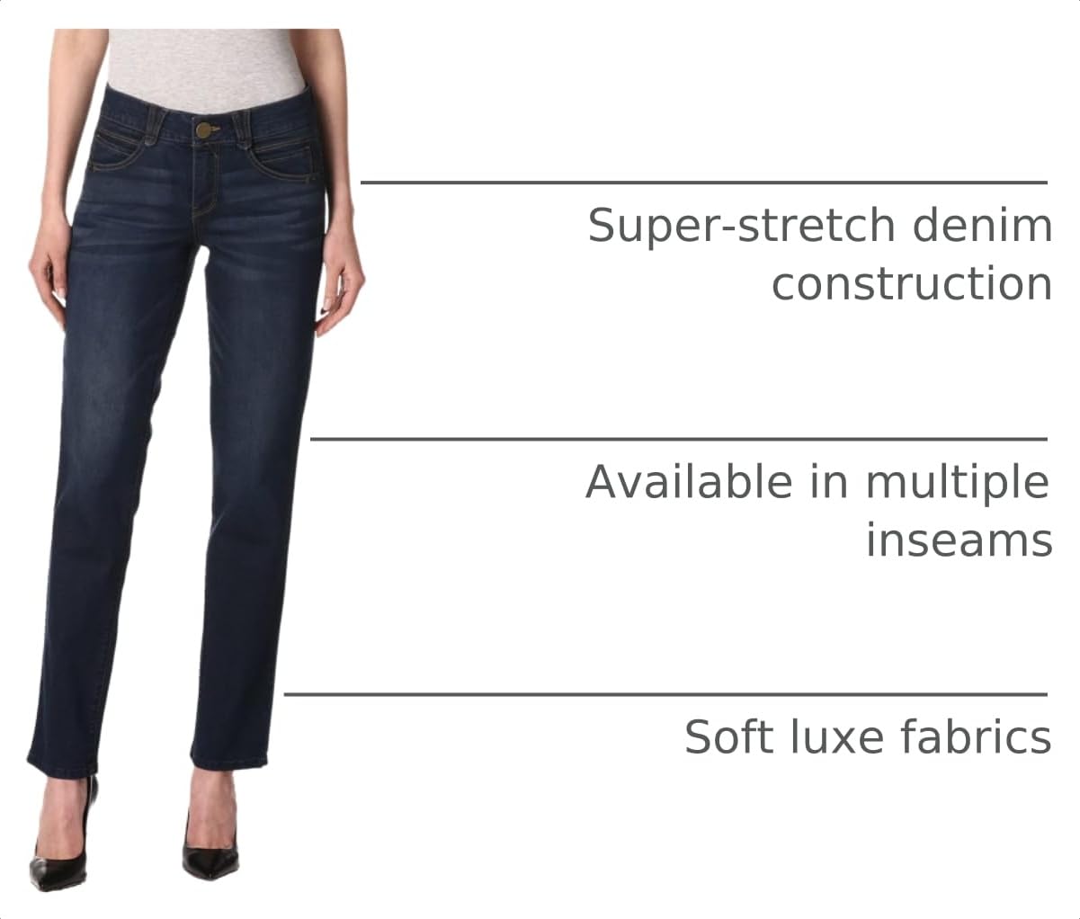 Democracy Women's Ab Solution Straight Leg Jean