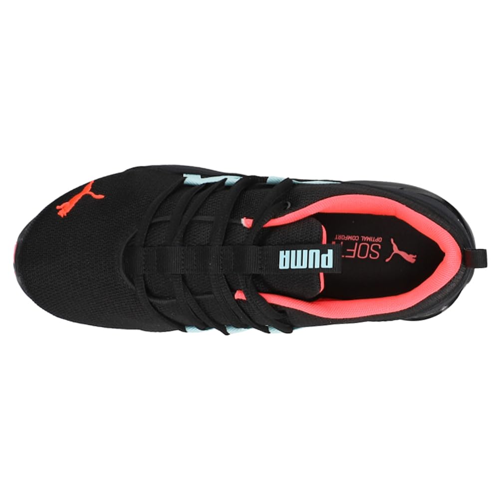 PUMA Women's RIAZE PROWL Sneaker, Puma Black-Ignite Pink-Aquamarine, 8