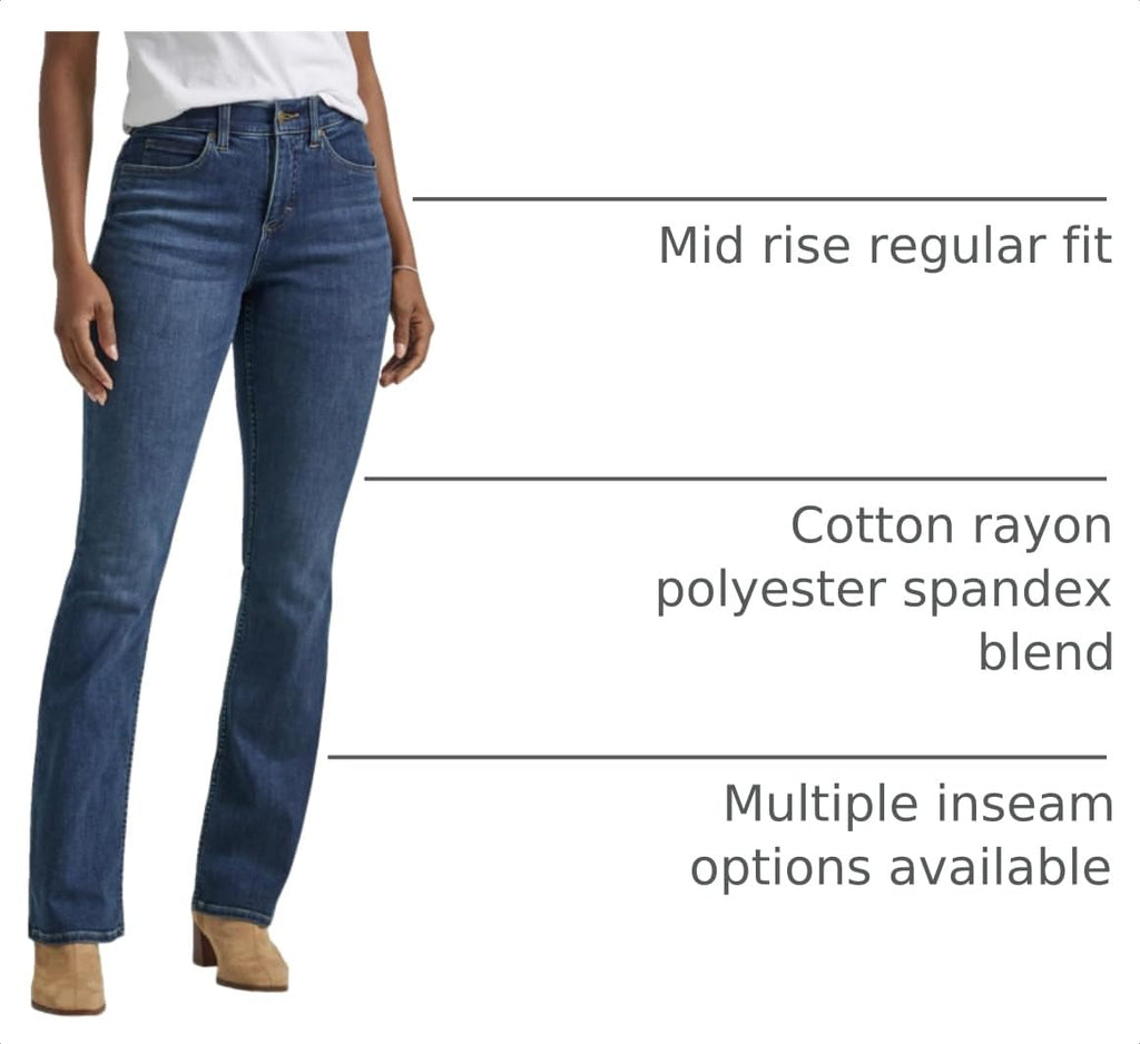Lee Women's Ultra Lux Comfort with Flex Motion Bootcut Jean Star Rise 16 Short