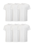 Fruit of the Loom Men's Stay Tucked Crew T-Shirt - Large - White (Pack of 6)