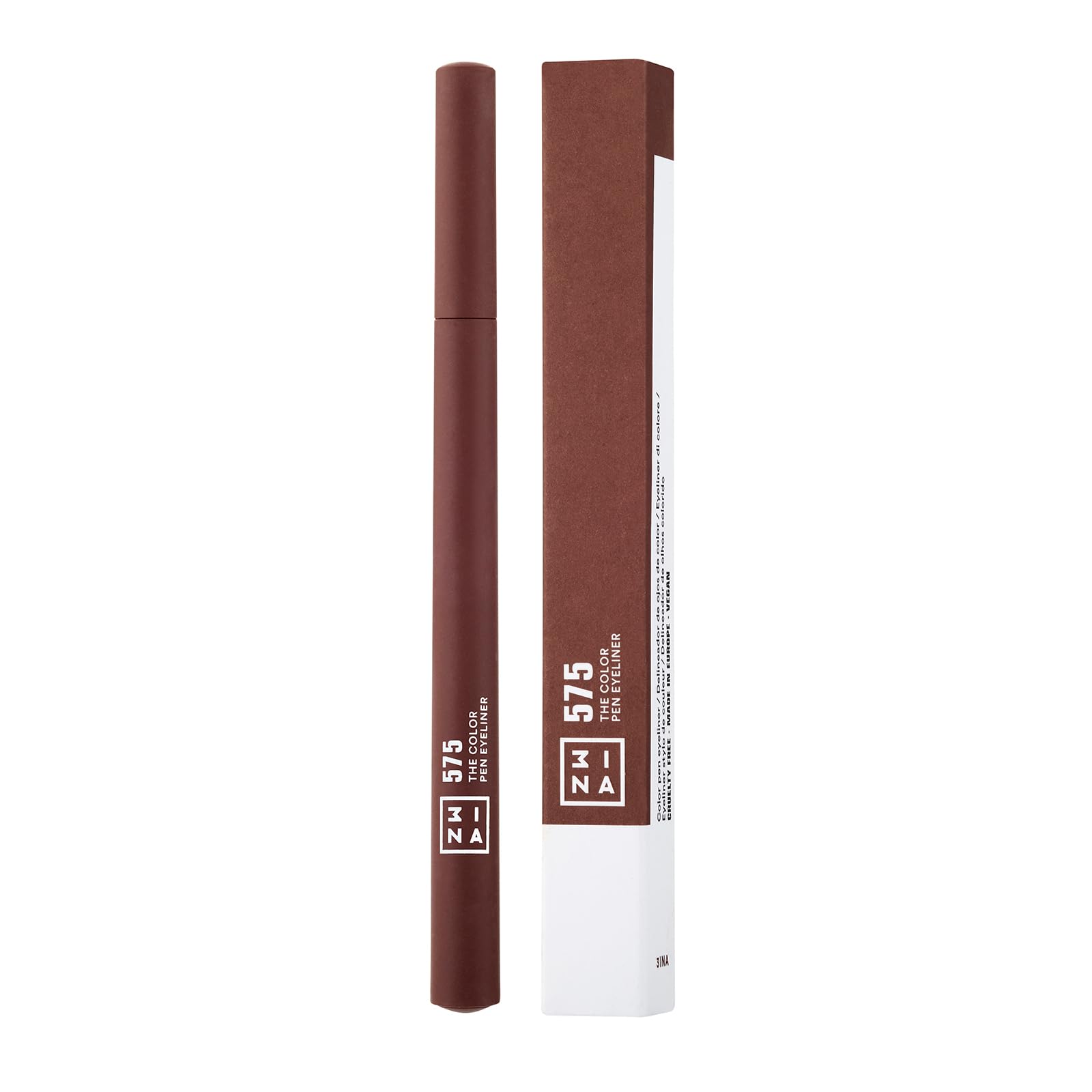 3INA The Color Pen Eyeliner - Waterproof Colorful Liquid Eyeliner Pencil for Bold Looks - Precise Felt Tip - 14 Hour Wear Eye Makeup - 575-0.034 oz