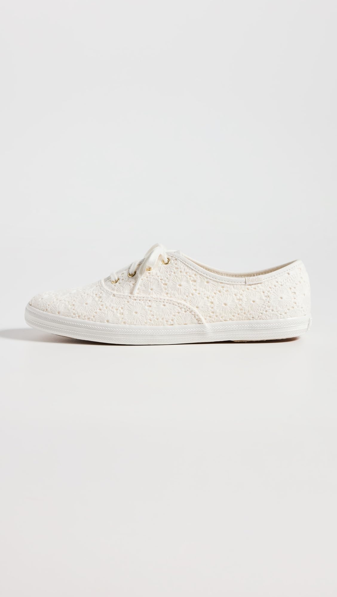Keds Women's Champion Seasonal Canvas Sneaker, Crochet Cream, 6.5