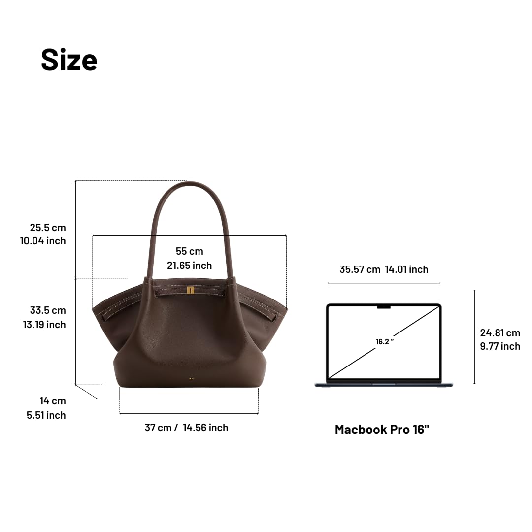 JW PEI Women's Hana Large Tote Bag - Dark Brown