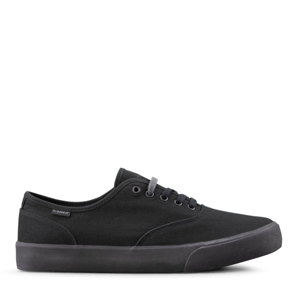 Lugz | Lear Classic Casual Sneakers for Men | Lace Up Mens Canvas Shoes | Everyday Men Footwear, Black, 10.5 US