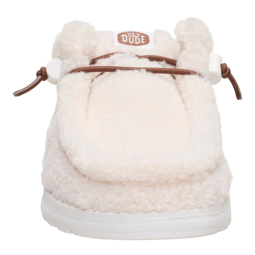 HEYDUDE Wendy Slip Sherpa Cocoa Wood Ash Size 8, Women’s Shoes, Slip-on Mules, Comfortable & Light-Weight