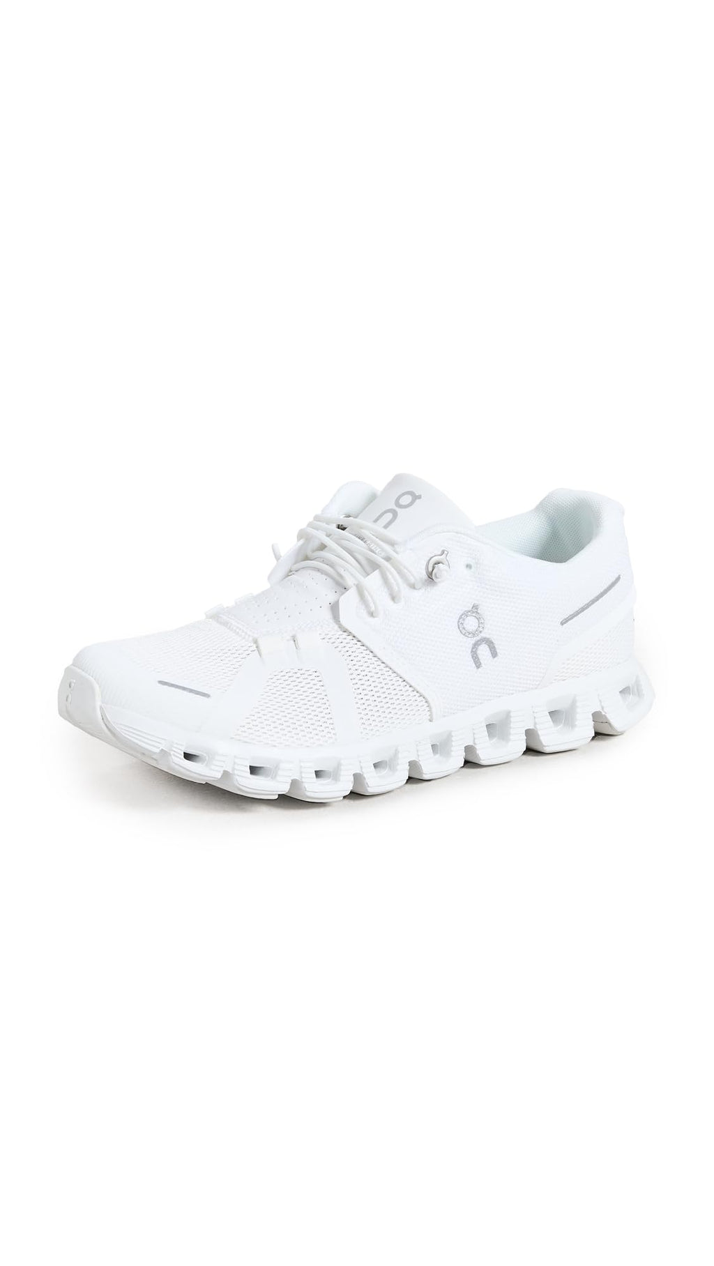 On Women's Cloud 5 Sneakers, All White, 7.5 Medium US