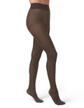 HUE Women’s Opaque Sheer to Waist Tights, Espresso, 2