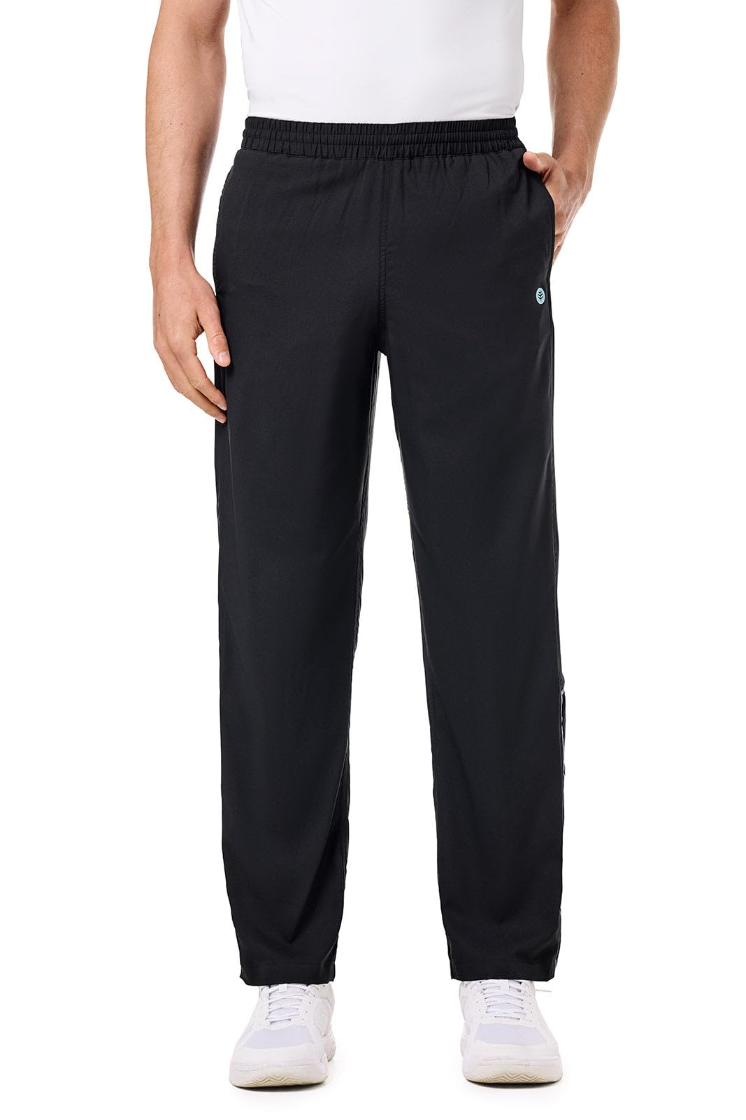 Coolibar UPF 50+ Men's Sport Pants - Sun Protective,Small,Black