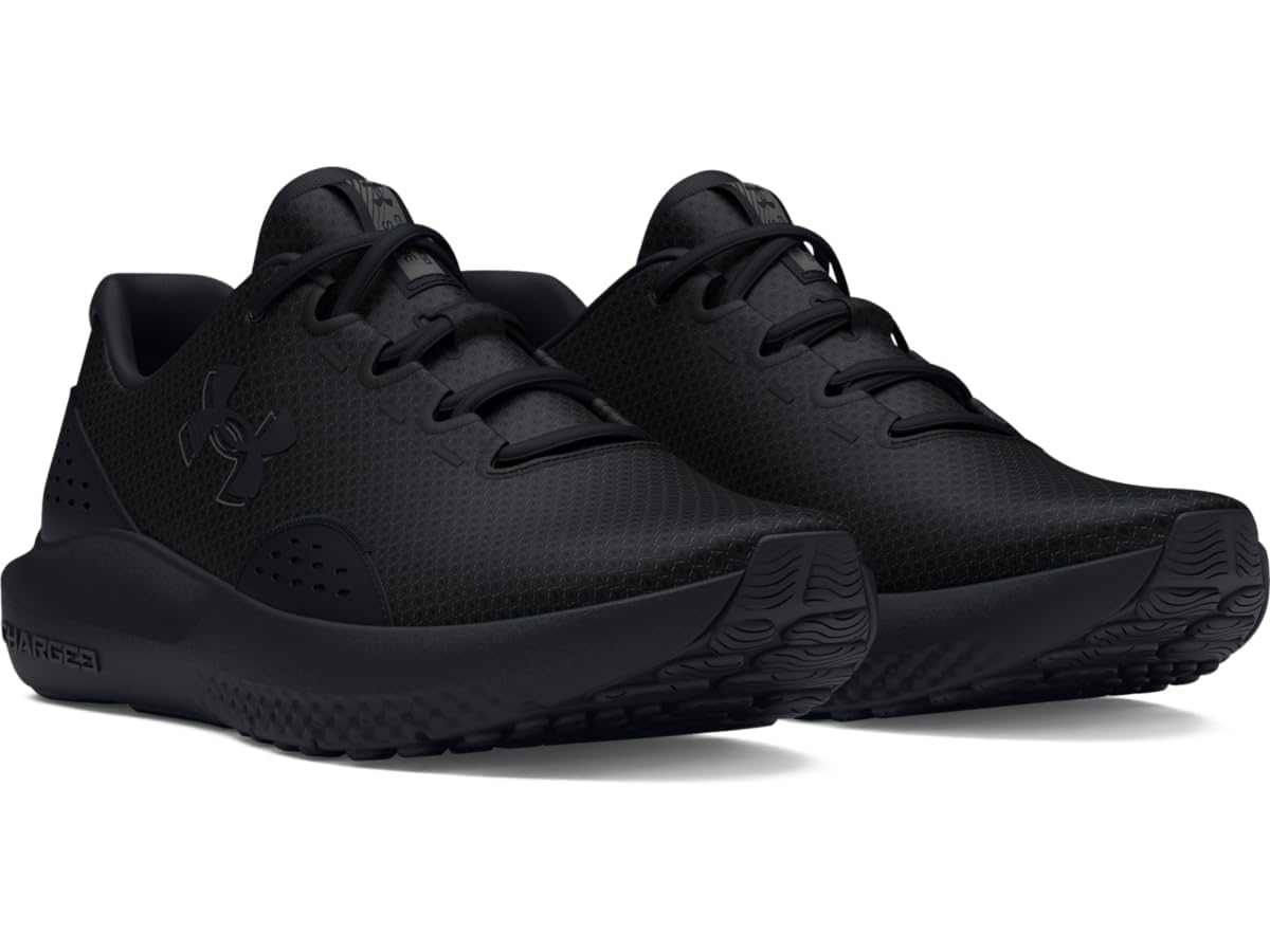Under Armour Men's Charged Surge 4, (002) Black/Black/Black, 12, US