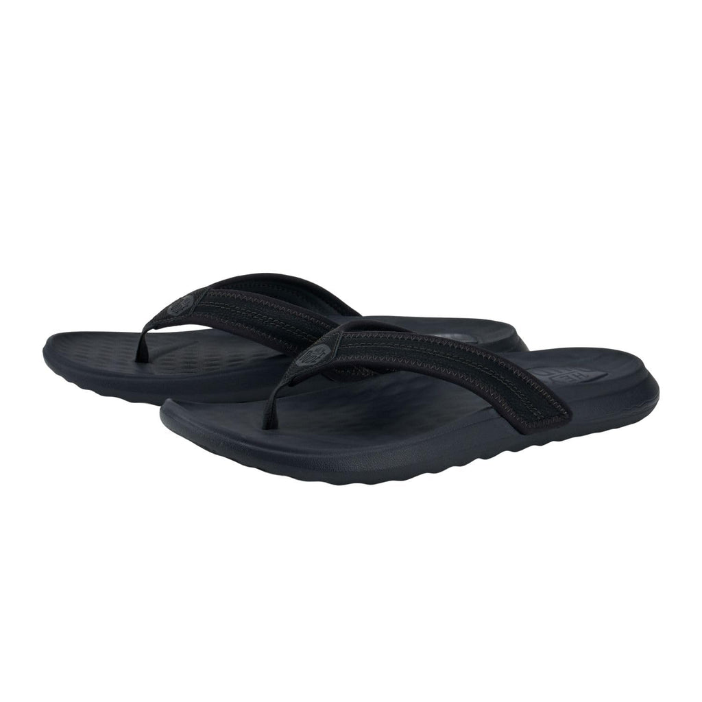 HEYDUDE Men's Myers Flip Classic Black/Black Size 11 | Men's Shoes | Men Slip-on Sandals | Comfortable & Light-Weight