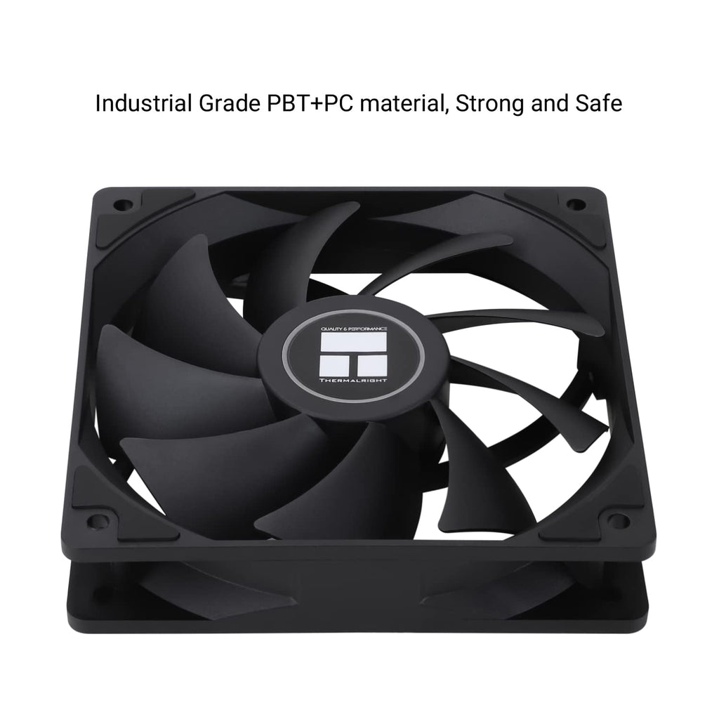 Thermalright TL-C12C X3 CPU Fan 120mm Case Cooler Fan, 4pin PWM Silent Computer Fan with S-FDB Bearing Included, up to 1550RPM Cooling Fan（3 Quantities）