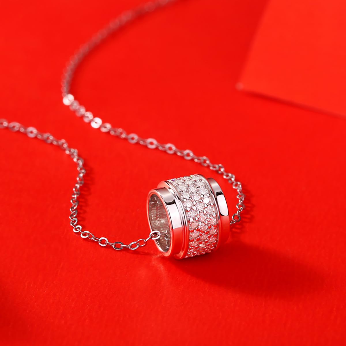 Brillique 14K Gold Galaxy Ball Necklace for Women, 0.69ct VVS2 Diamond Starry Sky Pendant in Celestial Design, Ideal Present for Stargazing Nights or Celestial Events (18k)