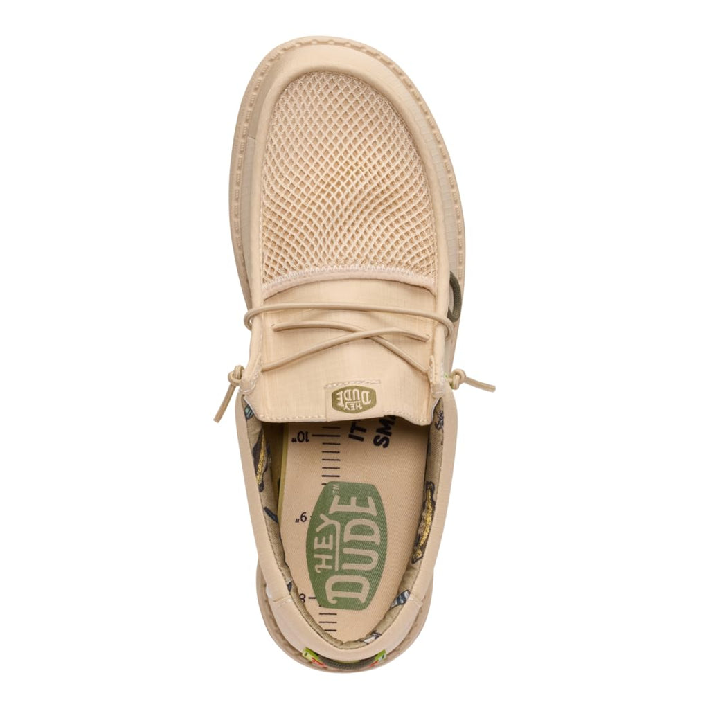 HEYDUDE Wally Bait and Tackle Natural Khaki Size 11, Mens Shoes, Slip-on Loafers, Comfortable & Light-Weight